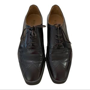 Versace dark brown shoes mens size 11